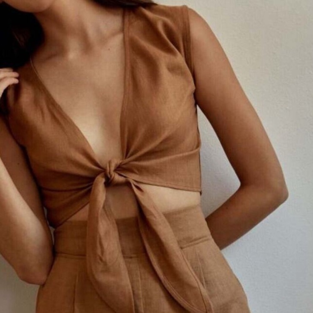 Whimsy + Row Linen Valentina Top
